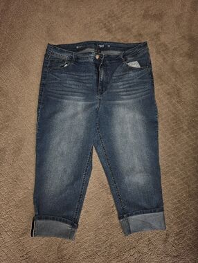 Avenue Womens Plus Capri Pants